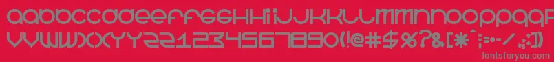 BeastmodeBold Font – Gray Fonts on Red Background