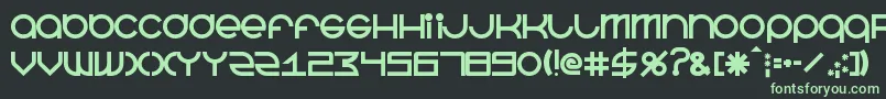 BeastmodeBold Font – Green Fonts on Black Background