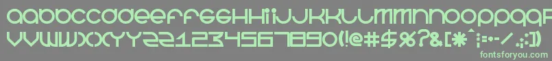 BeastmodeBold Font – Green Fonts on Gray Background