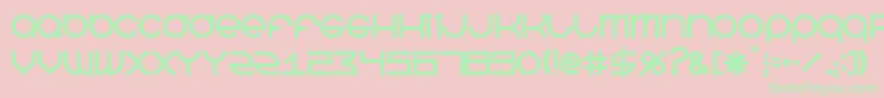 BeastmodeBold Font – Green Fonts on Pink Background