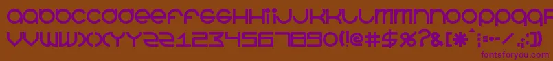 BeastmodeBold Font – Purple Fonts on Brown Background