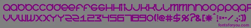 BeastmodeBold Font – Purple Fonts on Gray Background