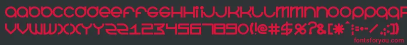BeastmodeBold Font – Red Fonts on Black Background