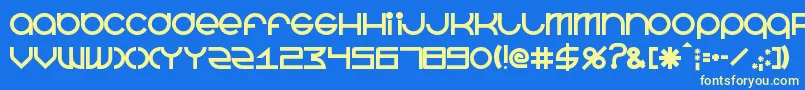 BeastmodeBold Font – Yellow Fonts on Blue Background