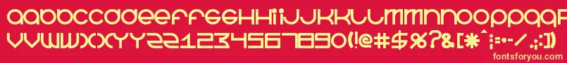 BeastmodeBold Font – Yellow Fonts on Red Background