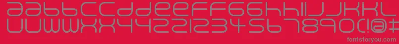 Creaminal Font – Gray Fonts on Red Background