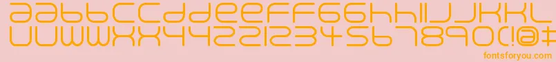 Creaminal Font – Orange Fonts on Pink Background