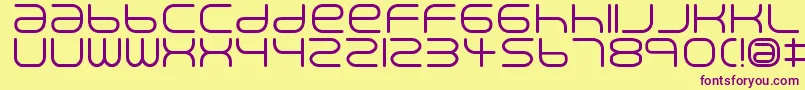 Creaminal Font – Purple Fonts on Yellow Background