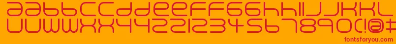 Creaminal Font – Red Fonts on Orange Background