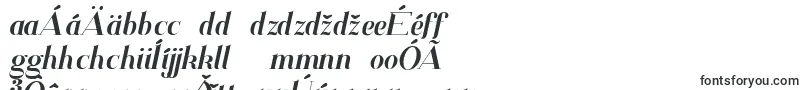 Шрифт SantanderItalic – словацкие шрифты