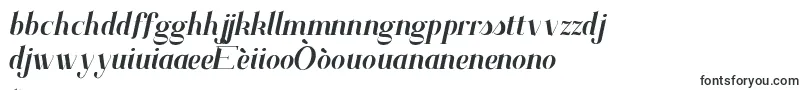 SantanderItalic-fontti – kreolilaiset fontit