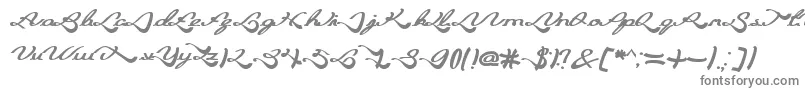 BlessingSon-Schriftart – Graue Schriften auf weißem Hintergrund