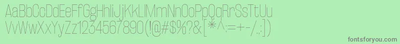 RakeslyUl Font – Gray Fonts on Green Background