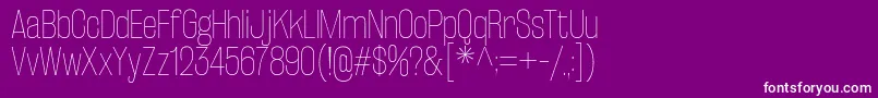 RakeslyUl Font – White Fonts on Purple Background