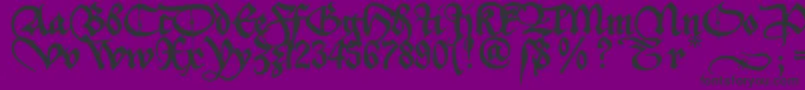 Aeiou2u Font – Black Fonts on Purple Background