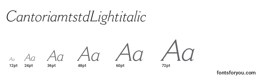 CantoriamtstdLightitalic Font Sizes