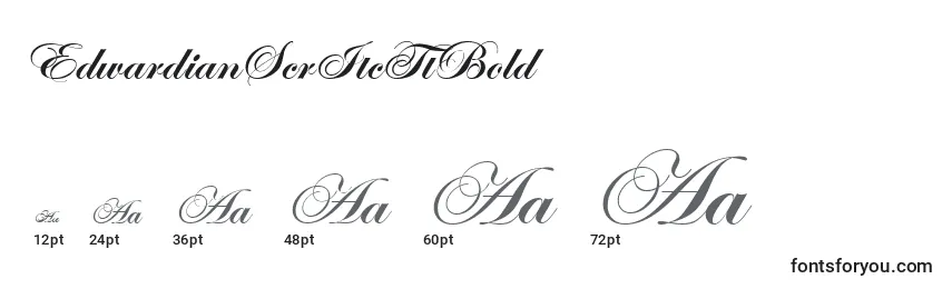 EdwardianScrItcTtBold Font Sizes