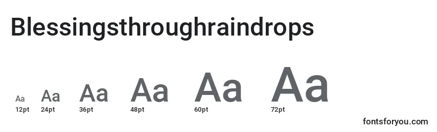Blessingsthroughraindrops Font Sizes