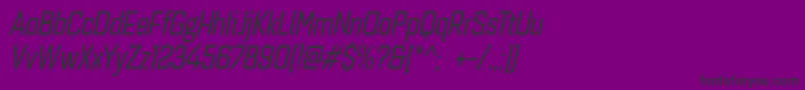 Quarcacondregularitalic Font – Black Fonts on Purple Background