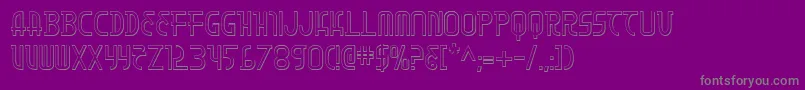 Moon Dart 3D Font – Gray Fonts on Purple Background
