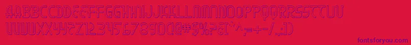 Moon Dart 3D Font – Purple Fonts on Red Background