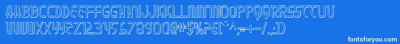 Moon Dart 3D Font – White Fonts on Blue Background