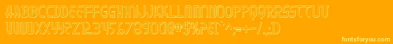 Moon Dart 3D Font – Yellow Fonts on Orange Background