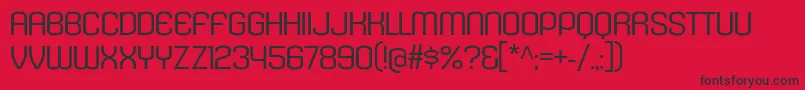 KleptocracyTitlingExLt Font – Black Fonts on Red Background