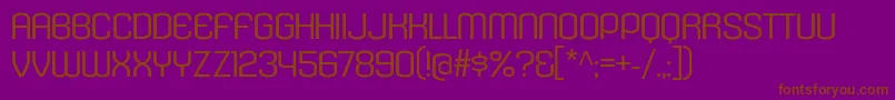 KleptocracyTitlingExLt Font – Brown Fonts on Purple Background