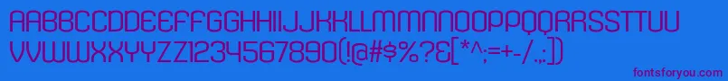 KleptocracyTitlingExLt Font – Purple Fonts on Blue Background