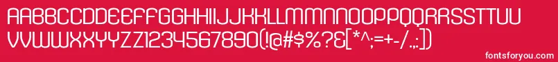 KleptocracyTitlingExLt Font – White Fonts on Red Background