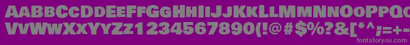 BowlbyonescRegular Font – Gray Fonts on Purple Background