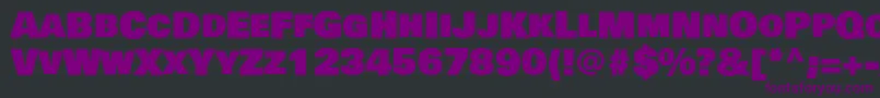 BowlbyonescRegular Font – Purple Fonts on Black Background