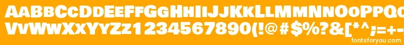 BowlbyonescRegular Font – White Fonts on Orange Background