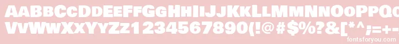 BowlbyonescRegular Font – White Fonts on Pink Background