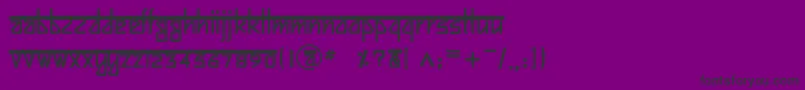 BitlingsujatraBold Font – Black Fonts on Purple Background