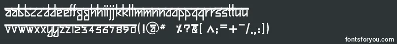 フォントBitlingsujatraBold – 白い文字