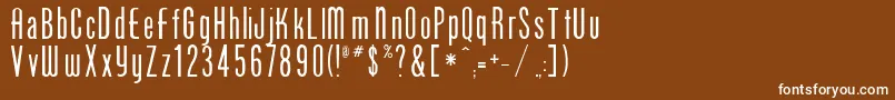 Rsphoenix Font – White Fonts on Brown Background