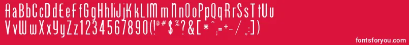 フォントRsphoenix – 赤い背景に白い文字