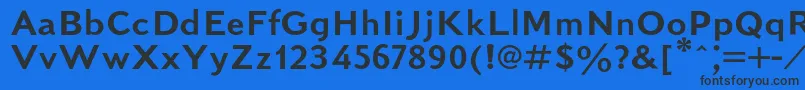 Kudrashovsansc Font – Black Fonts on Blue Background