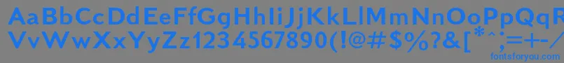 Kudrashovsansc Font – Blue Fonts on Gray Background