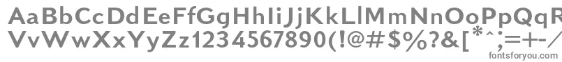 Kudrashovsansc Font – Gray Fonts on White Background