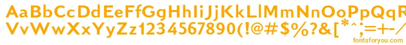 Kudrashovsansc Font – Orange Fonts on White Background