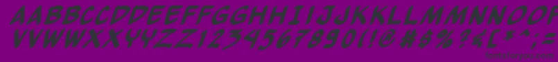 Yewbi Font – Black Fonts on Purple Background