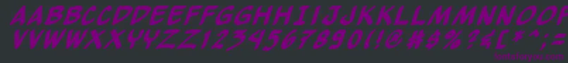 Yewbi Font – Purple Fonts on Black Background