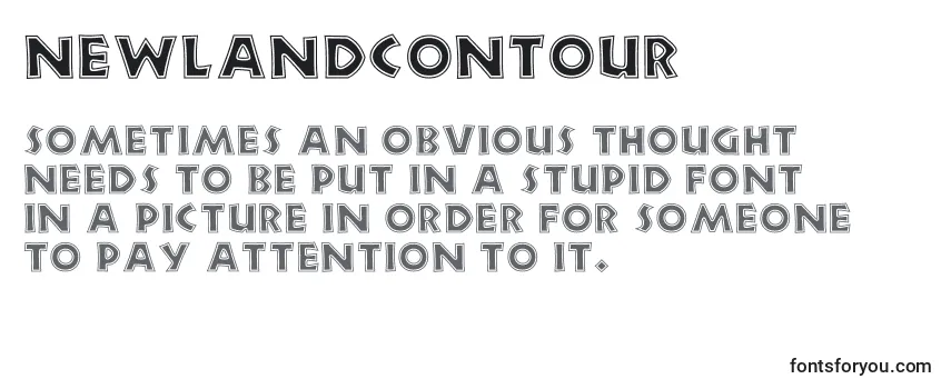 Review of the Newlandcontour Font