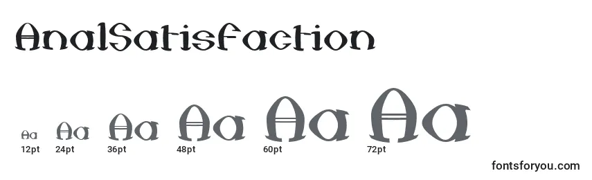 AnalSatisfaction Font Sizes