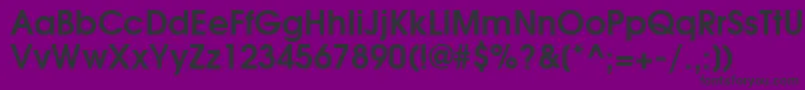 TexGyreAdventorBold Font – Black Fonts on Purple Background