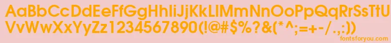 TexGyreAdventorBold Font – Orange Fonts on Pink Background