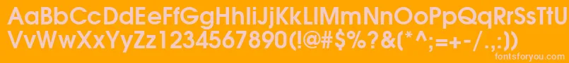 More about TexGyreAdventorBold Font TexGyreAdventorBold Font – Pink Fonts on Orange Background